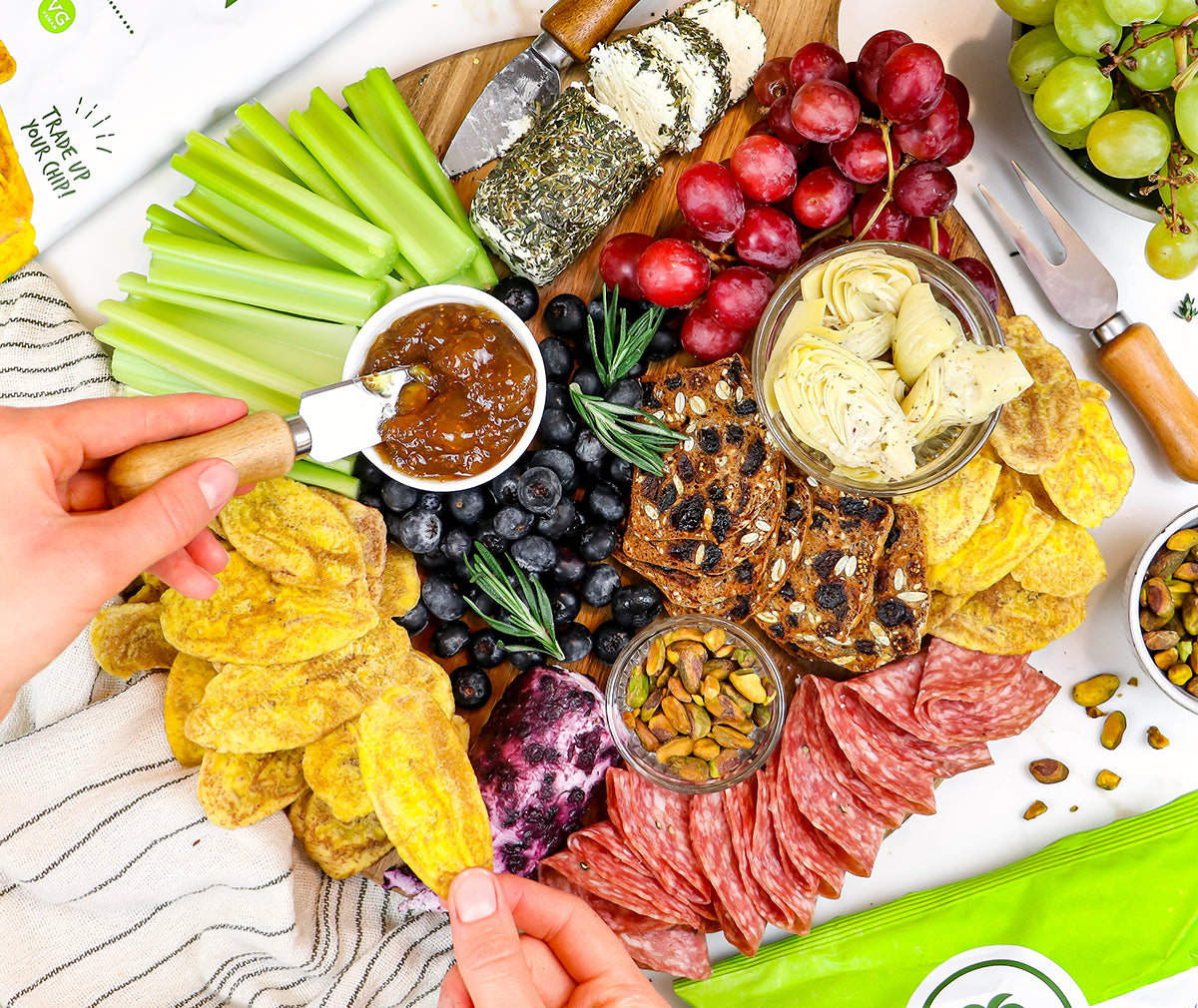 Flavored Goat Cheese Charcuterie Board