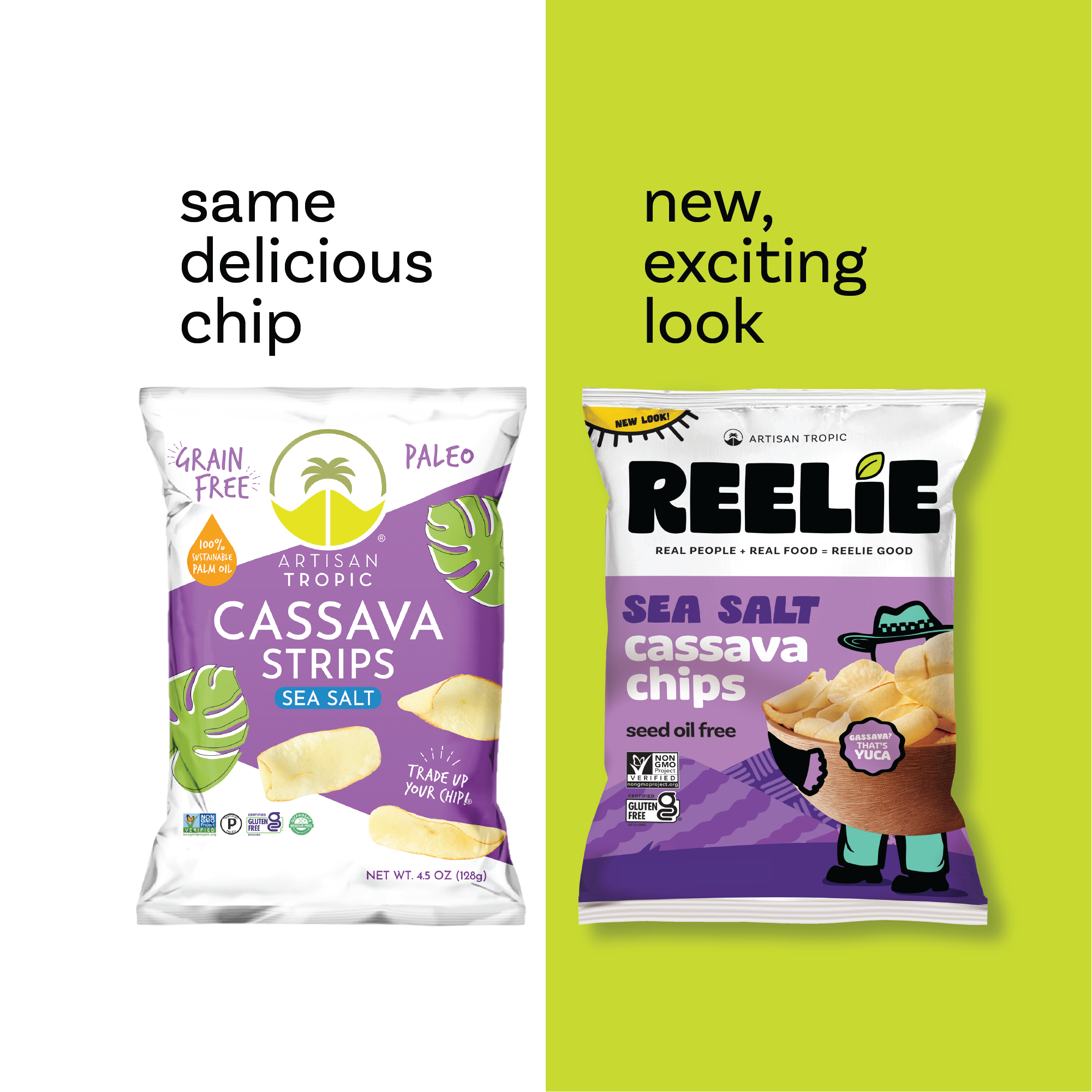 Reelie Sea Salt Cassava Chips New Look