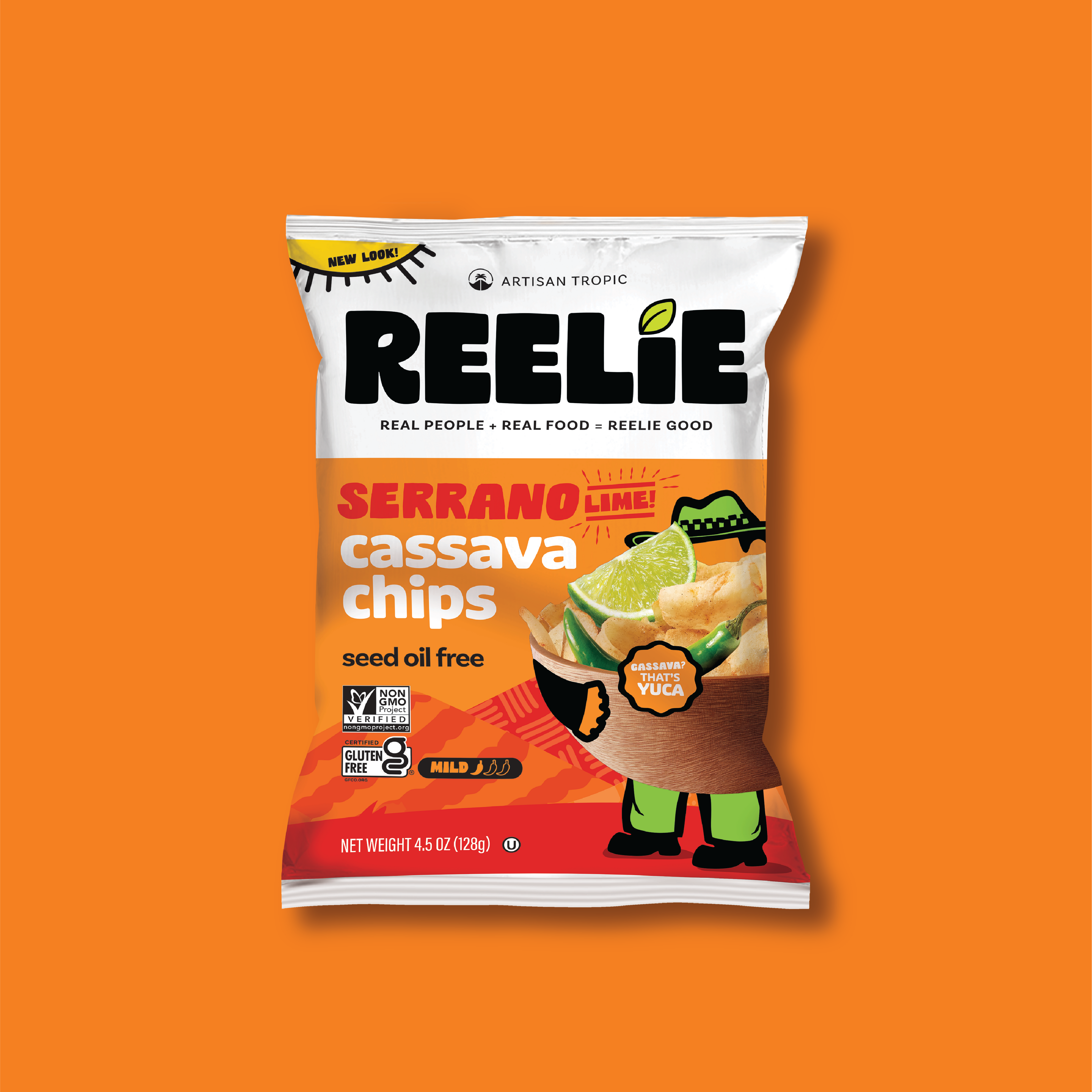 image of Reelie Serrano Lime Cassava Chips